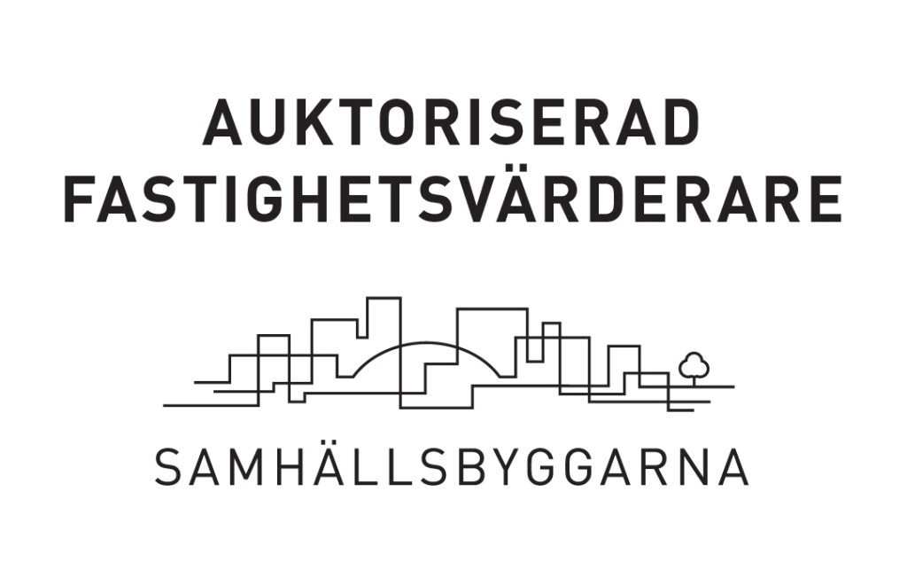 Av Samhällsbyggarna auktoriserad fastighetsvärderare, logo